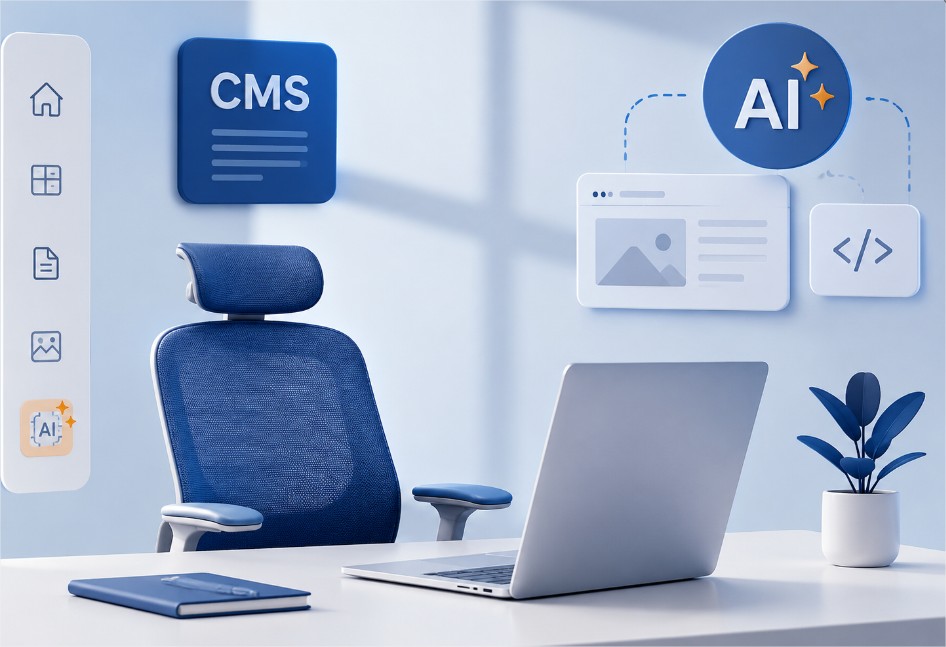 Comparativa CMS con IA para diseño web