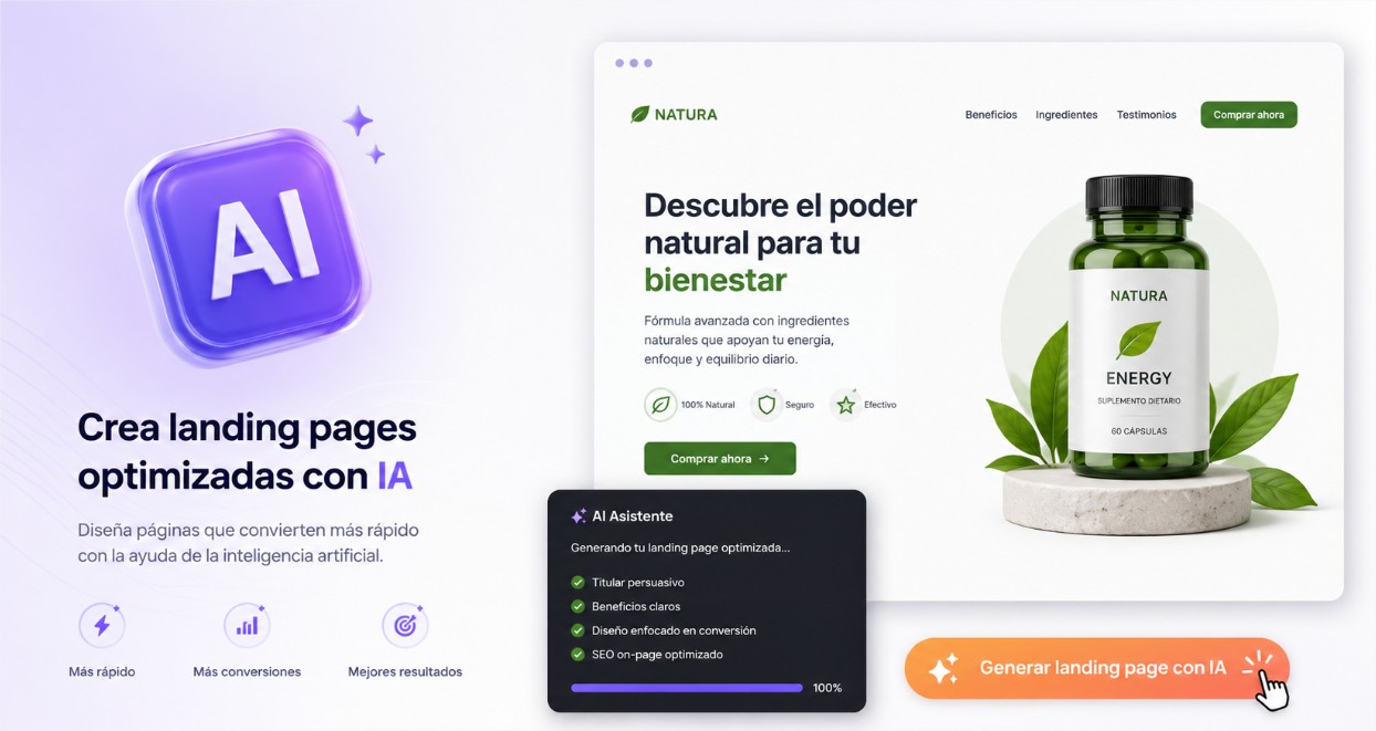 Tutorial para crear landing pages optimizadas con IA para campañas de marketing digital