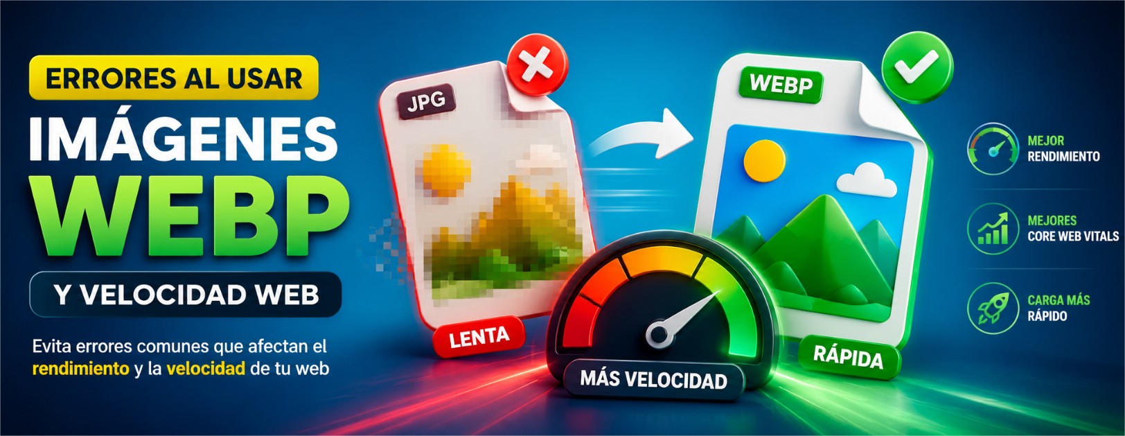 Errores comunes al usar imágenes en formato WebP para mejorar la velocidad web